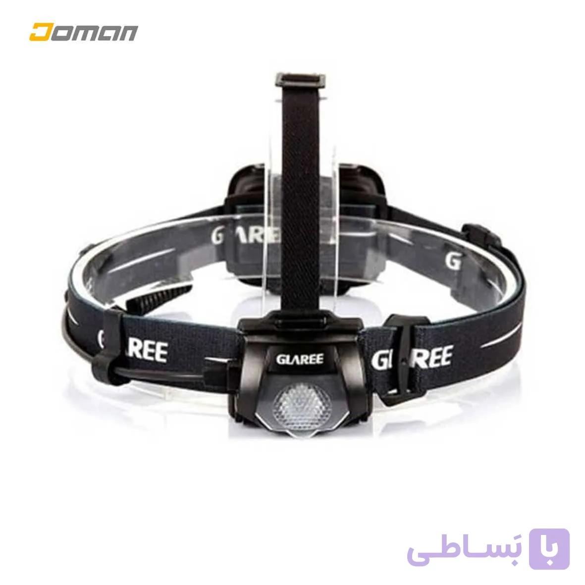 چراغ پیشانی هدلمپ کوهنوردی؛ گلاری GLAREE مدل: ام 50 با باتری قلمی 280 لومنز GLAREE M50 / 280 Lumen — تصویر 1