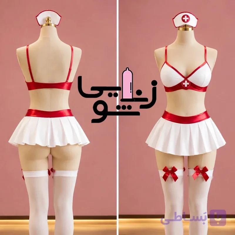 کاستوم پرستاری زنانه سفید — تصویر 1