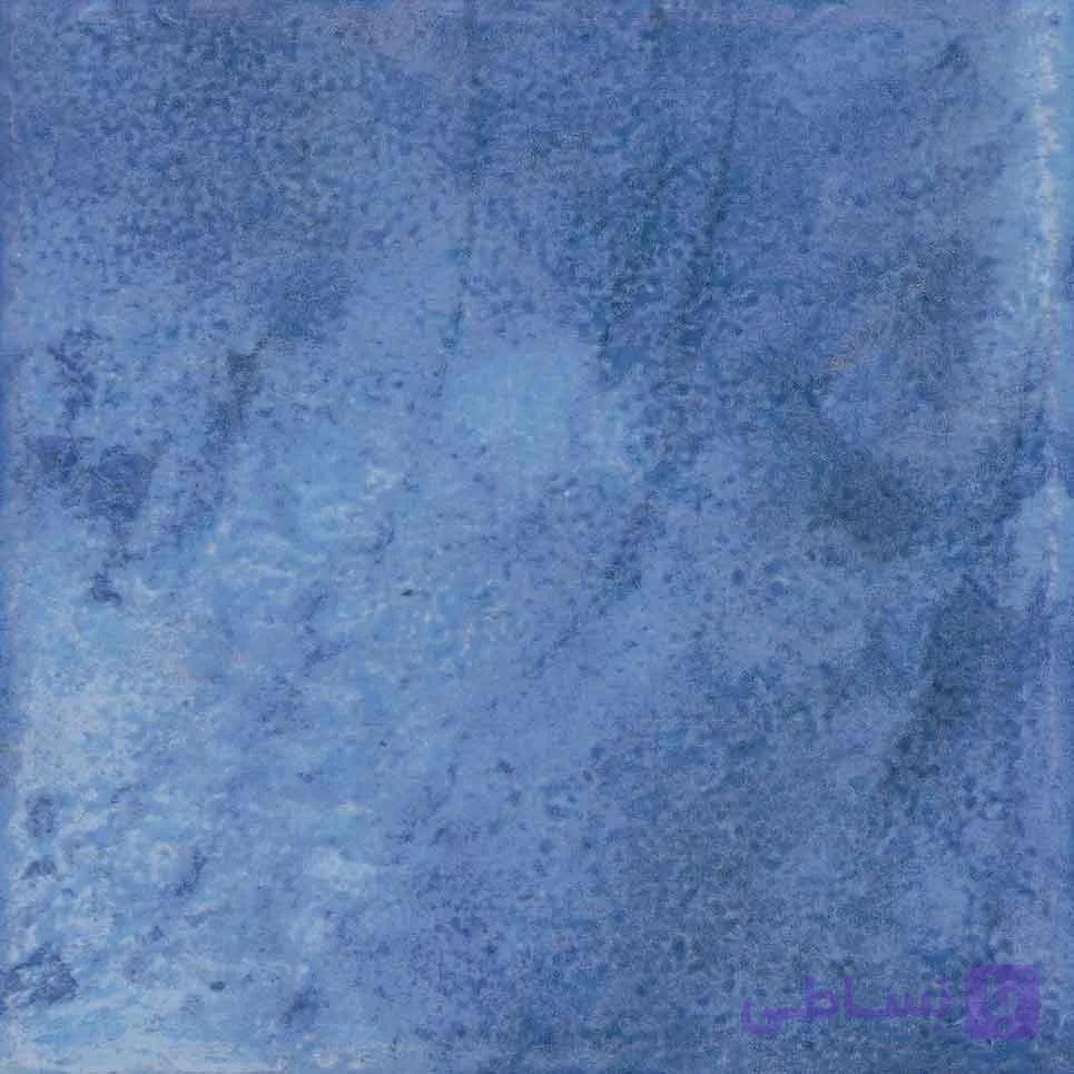 کاشی استخری البرز طرح ویتو براق سایز ۱۵-۱۵ کد Vito Blue