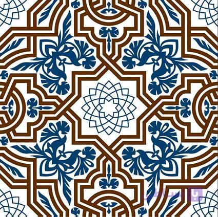 کاشی استخری البرز طرح هانیل ساده براق سایز ۱۵-۱۵ — تصویر 1