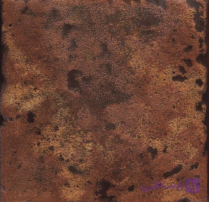کاشی استخری البرز طرح راشل قهوه ایی ساده مات سایز ۱۵-۱۵