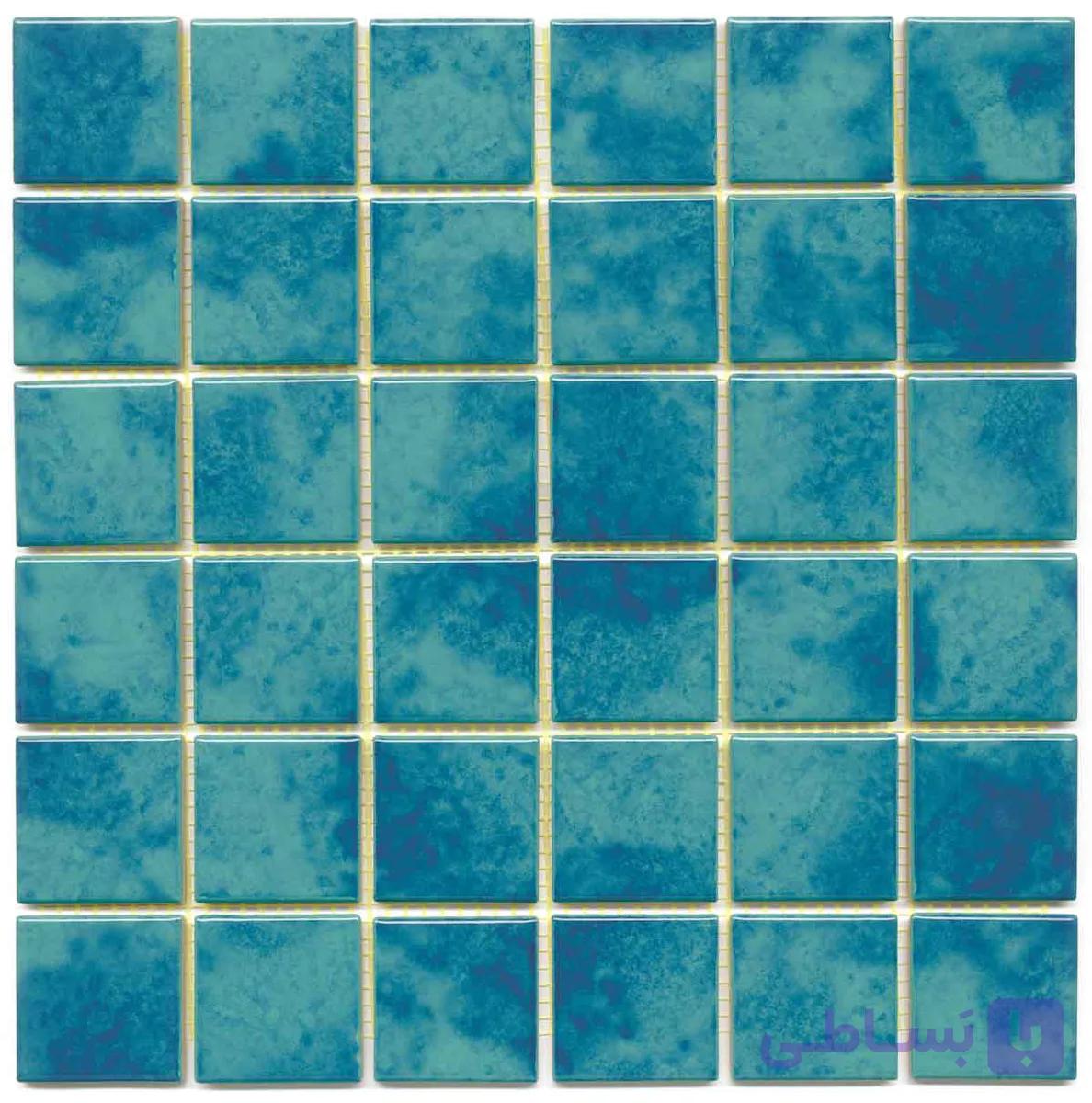 سرامیک استخری البرز طرح سوان براق سایز ۵-۵ کد Swan Green