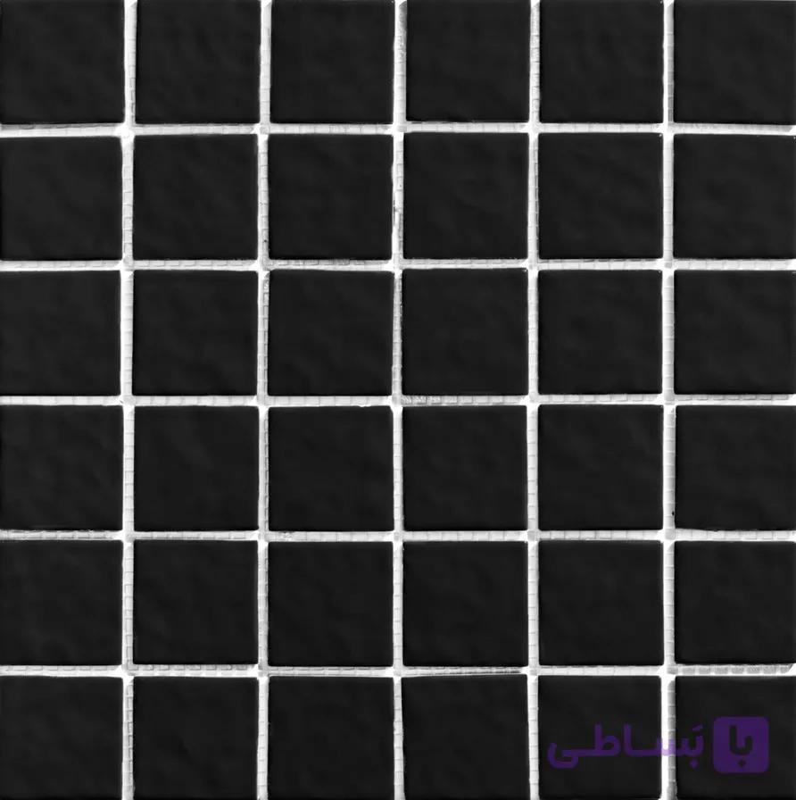 سرامیک استخری البرز طرح فراگامو براق سایز ۵-۵ کد BLACK 01