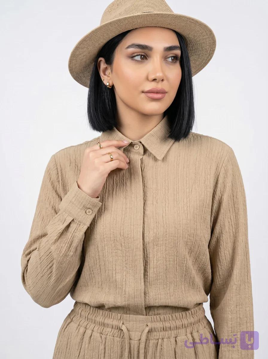 ست شومیز بندی و شلوار زنانه مدل قاصدک — تصویر 1