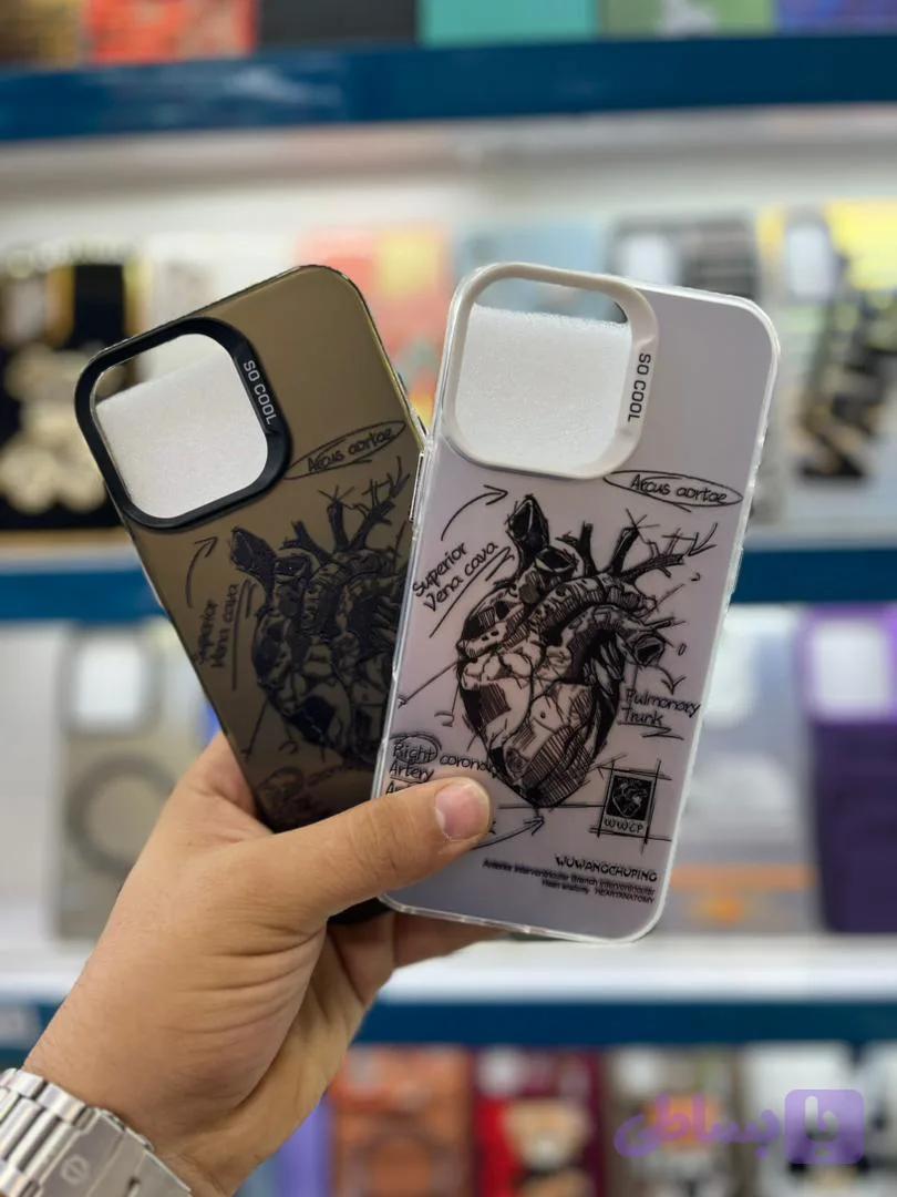 قاب سوکول طرح قلب آیفون iphone 16 pro max