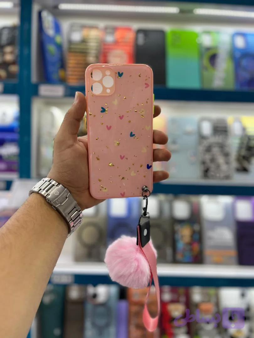قاب رزینی قلبی آویز دار آیفون iphone 11 pro max