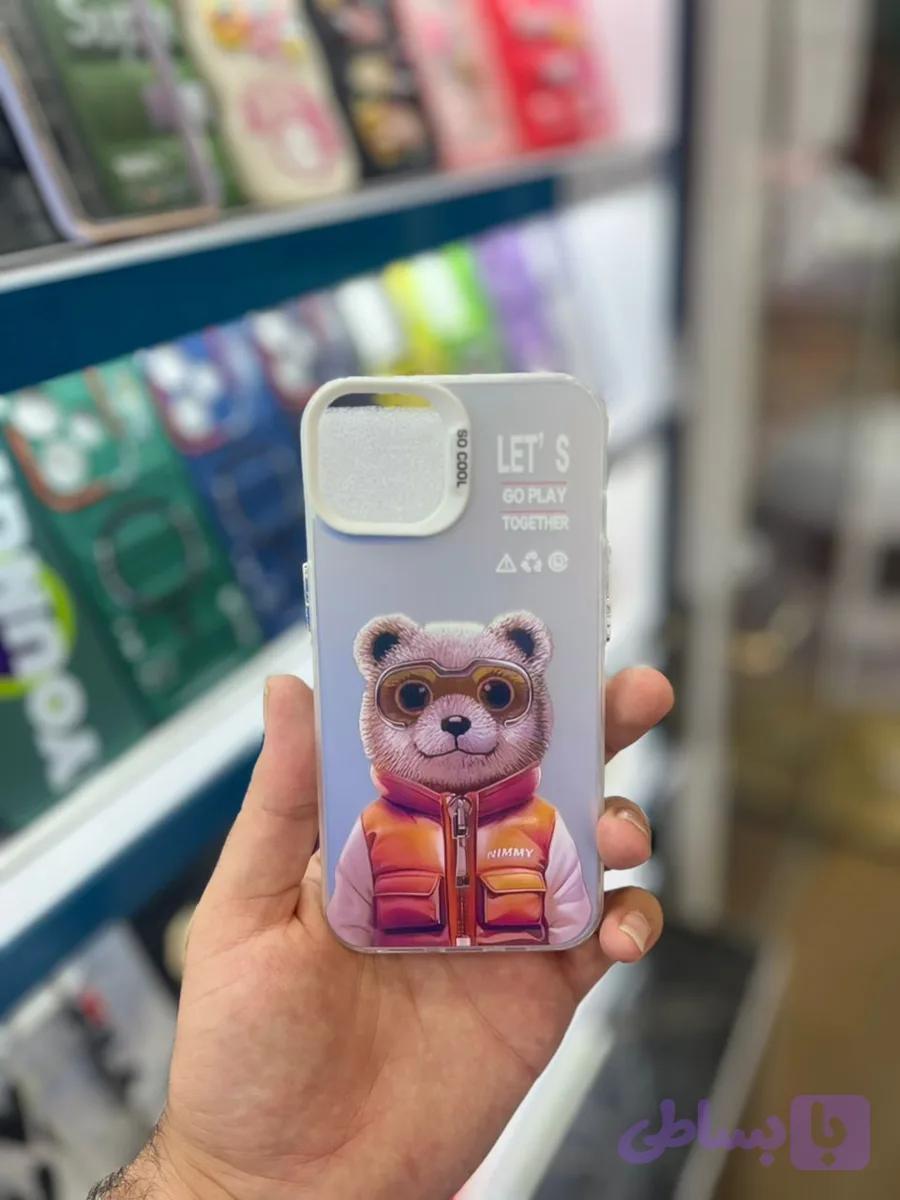 قاب سوکول طرح خرس آیفون iphone 13