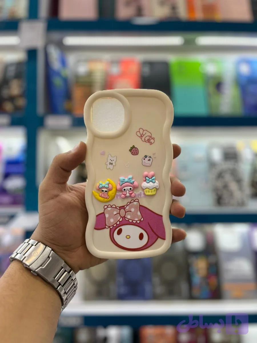 قاب سیلیکون عروسک برجسته آیفون iphone 11 pro max