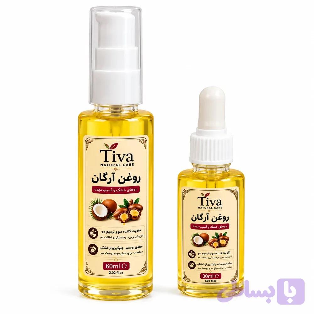 روغن ترکیبی آرگان و نارگیل تیوا Tiva برای پوست و مو با درصد بیشتر آرگان — تصویر 1