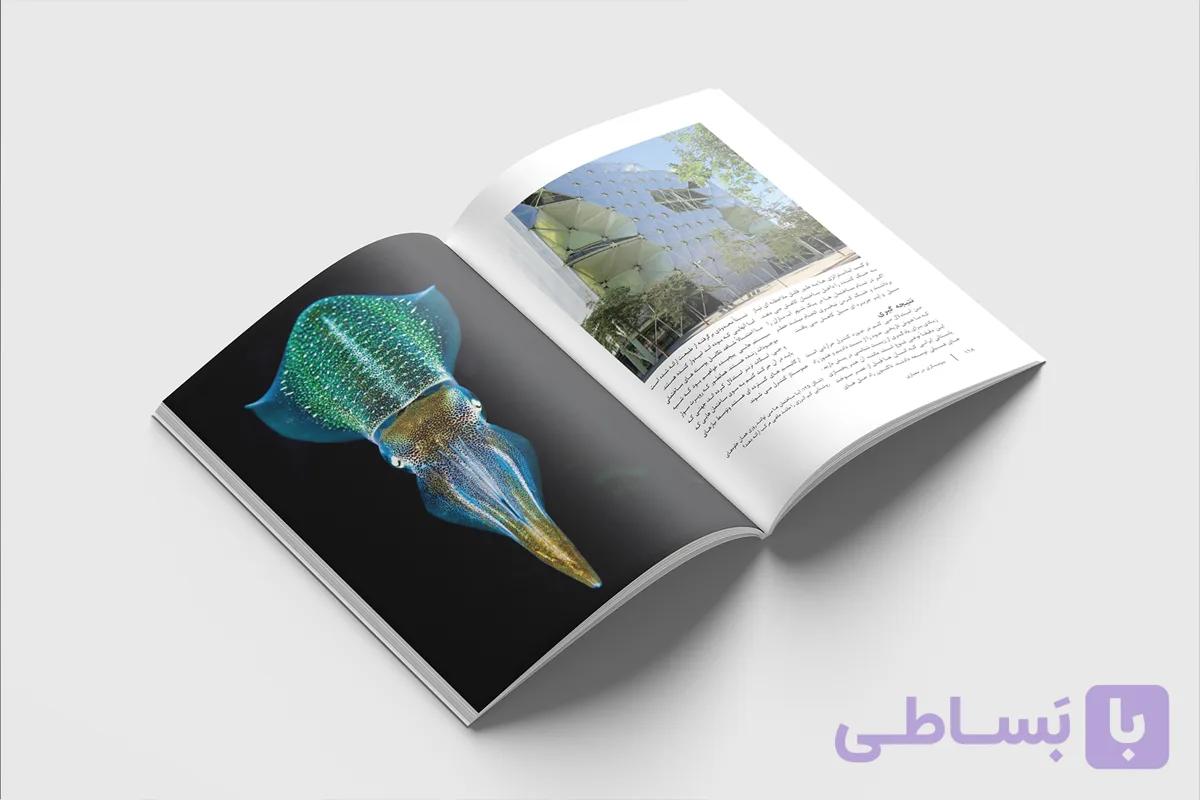صفحه آرایی کتاب بیومیمکری در معماری