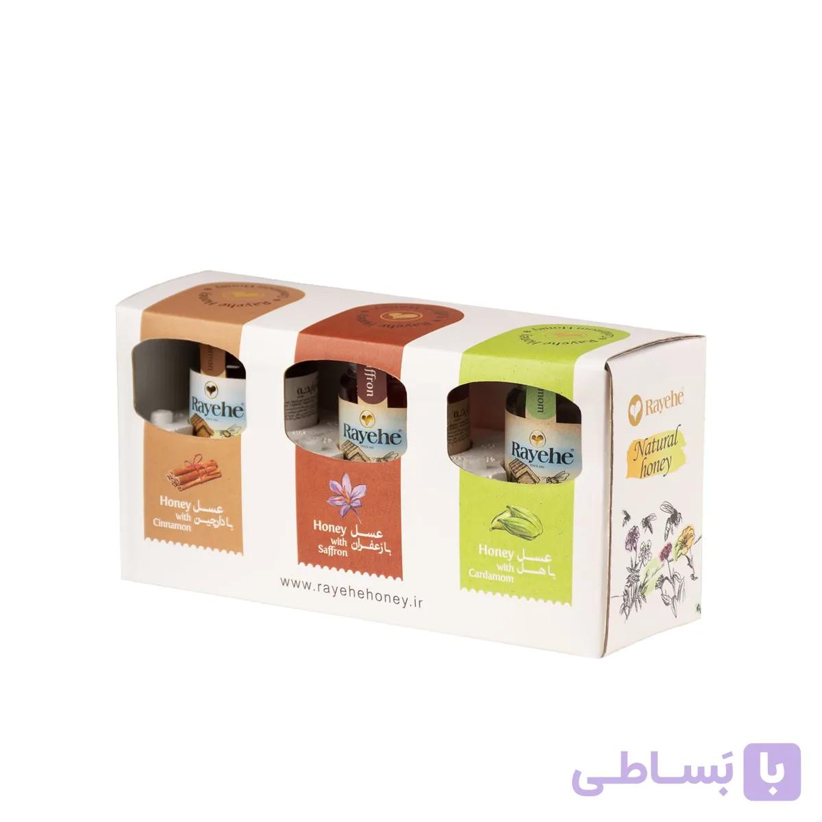 پک کادویی سه تایی عسل های طعم دار رایحه — تصویر 1