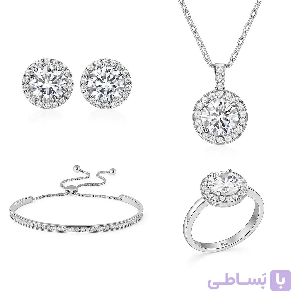 نیم ست نقره کوبیک QP-7163 — تصویر 1