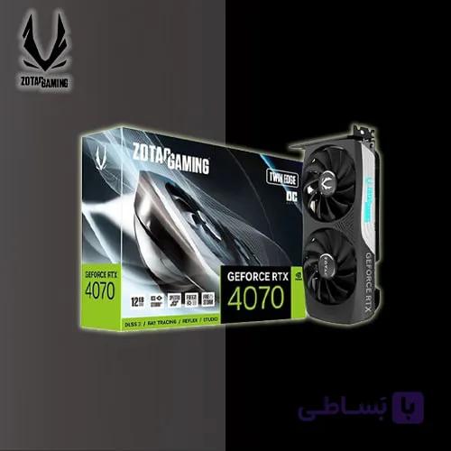 کارت گرافیک استوک RTX 4070 Zotac Twin Edge 12gb — تصویر 1
