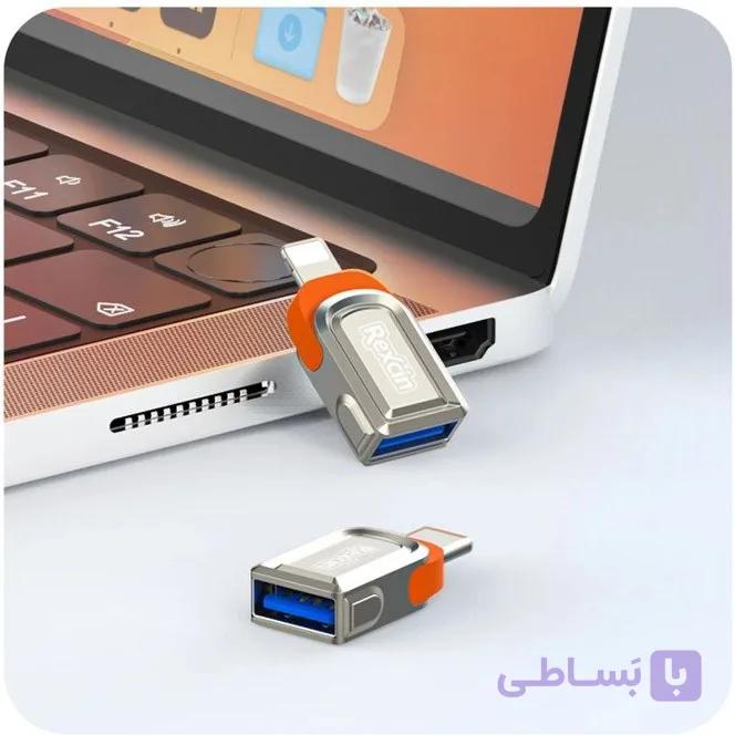 مبدل USB به لایتنینگ رکسین مدل Rex-A1L — تصویر 1