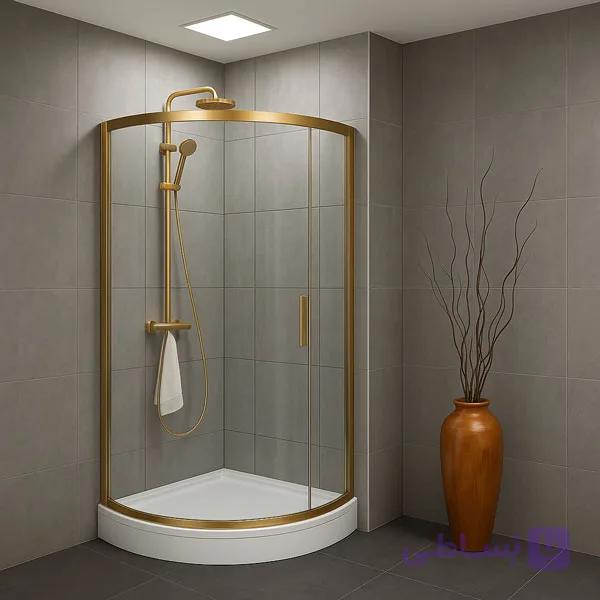 کابین دوش شیشه ای ریلی فریم لس — تصویر 1