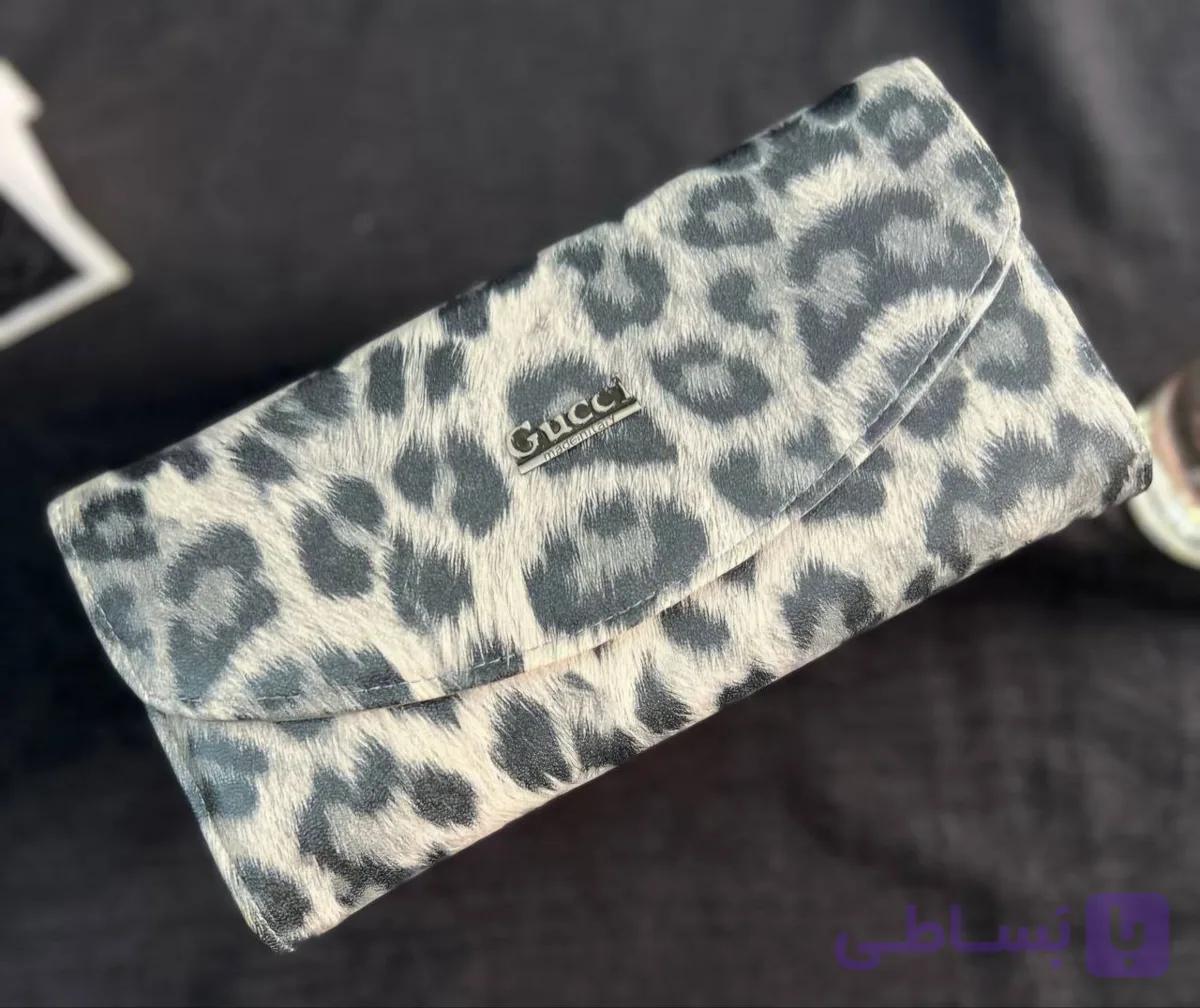 کیف پول زنانه پلنگی گوچی کد 616 — تصویر 1