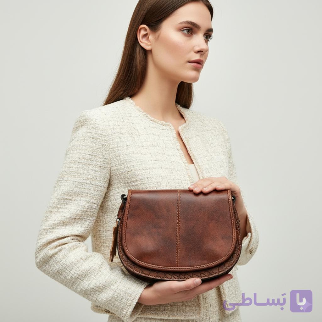 کیف چرم طبیعی مدل مینی ویدا کد 9142 — تصویر 1