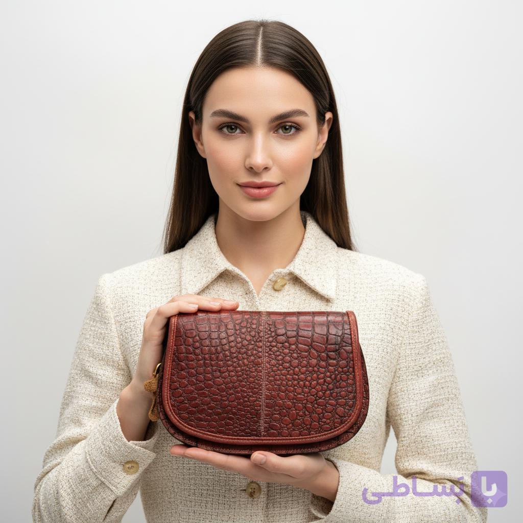 کیف چرم طبیعی مدل مینی ویدا کد 9143 — تصویر 1