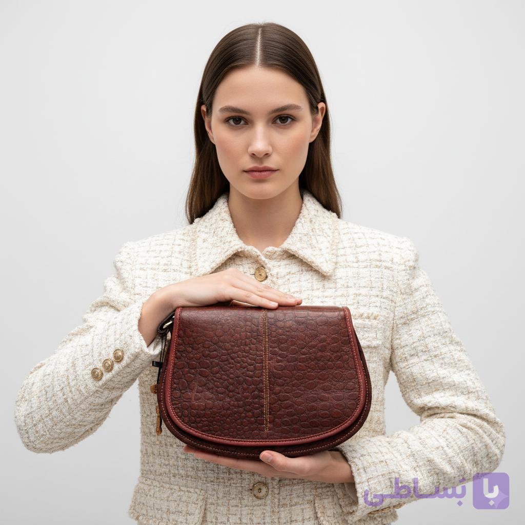 کیف چرم طبیعی مدل مینی ویدا کد 9140 — تصویر 1