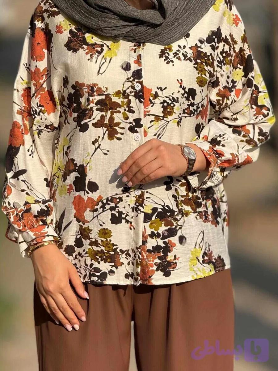 شومیز طرحدار وارداتی — تصویر 1