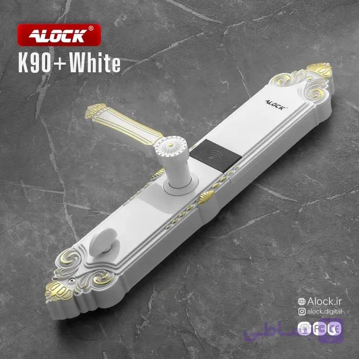 قفل اثر انگشتی دیجیتال ALOCK مدل K90+ White — تصویر 1