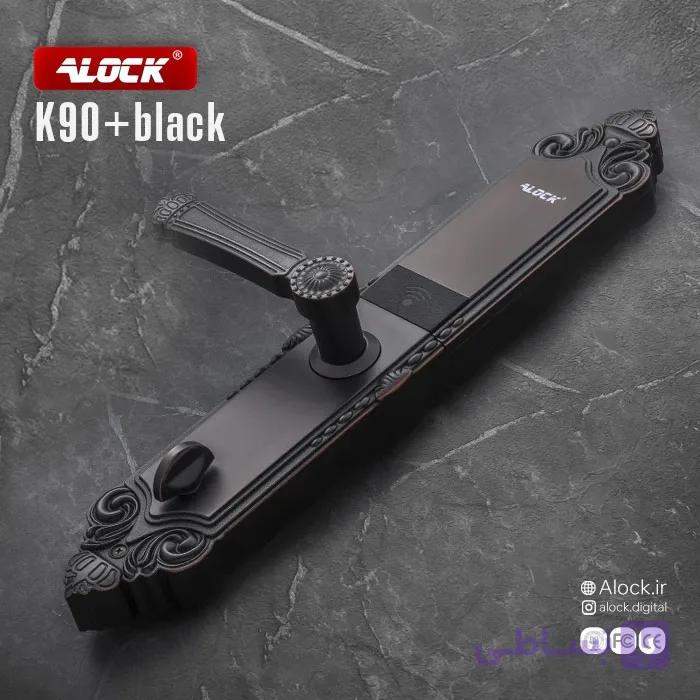 قفل اثر انگشتی دیجیتال ALOCK مدل K90+ Black — تصویر 1