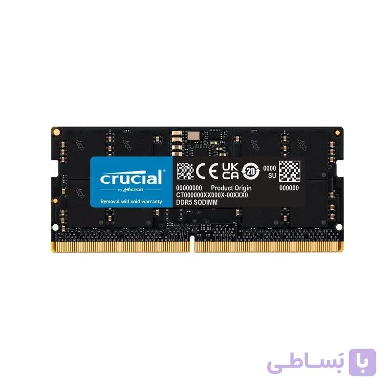 رم لپ تاپ کروشیال DDR5 تک کاناله 5600 مگاهرتز تایمینگ CL46 مدل CT32G56C46S5 ظرفیت 32 گیگابایت