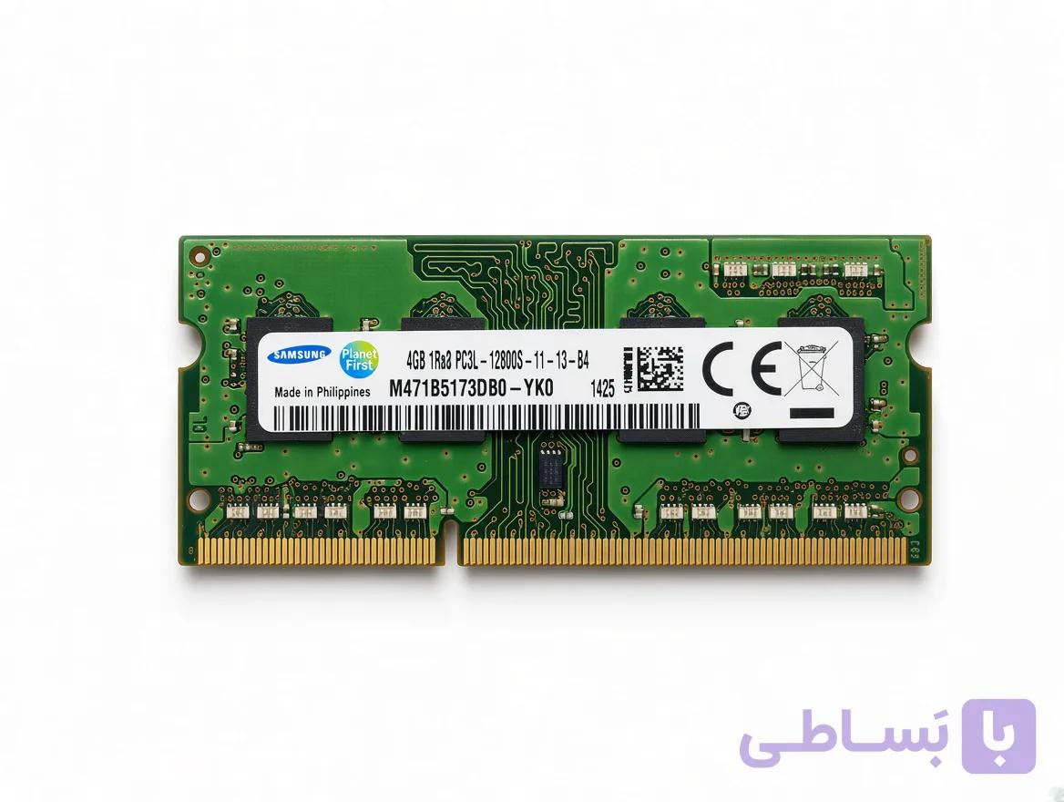 رم لپ تاپ ِDDR3L سامسونگ مدل PC3L 12800s ظرفیت 4گیگابایت 1600 مگاهرتز