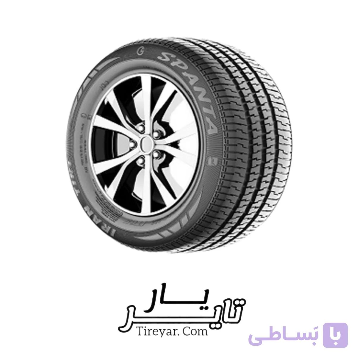 لاستیک 195R14 ایران تایر اسپانتا وانت 8لا (یک حلقه)