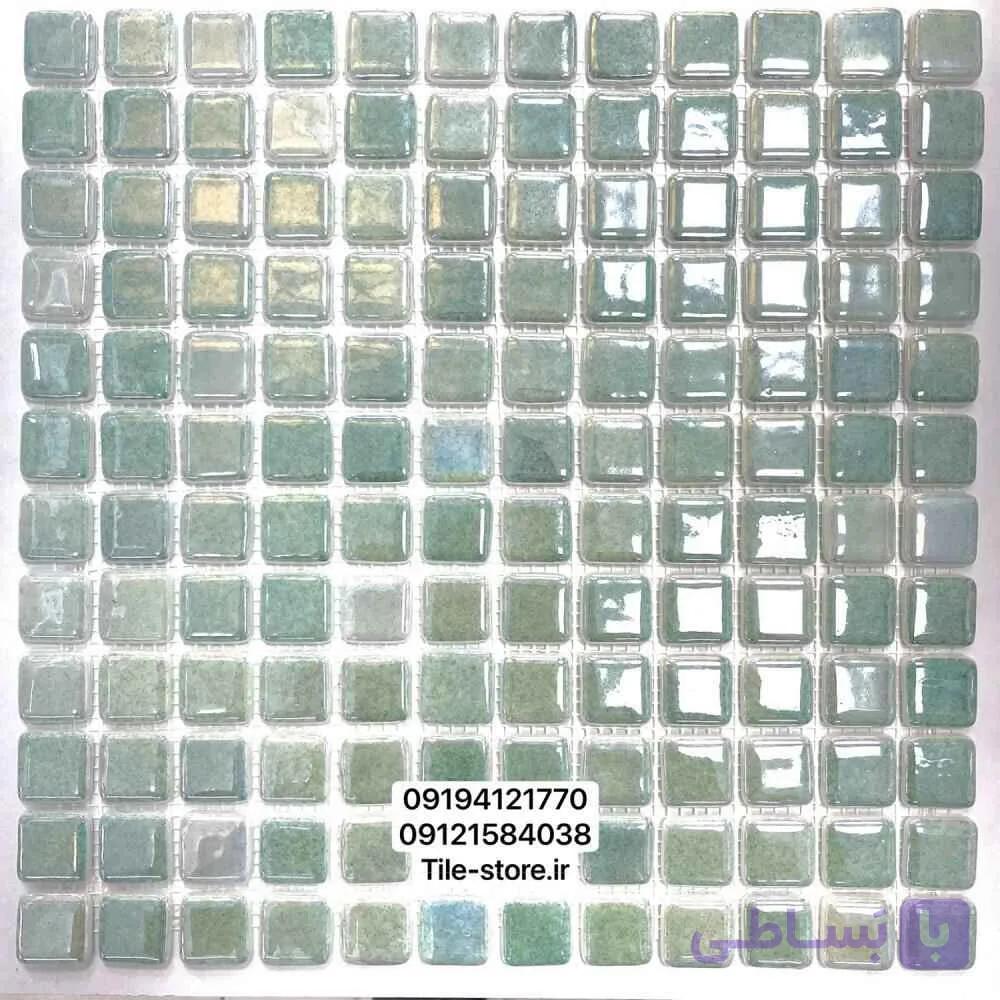 کاشی استخری پارلاک سبز روشن PS-821 درجه یک