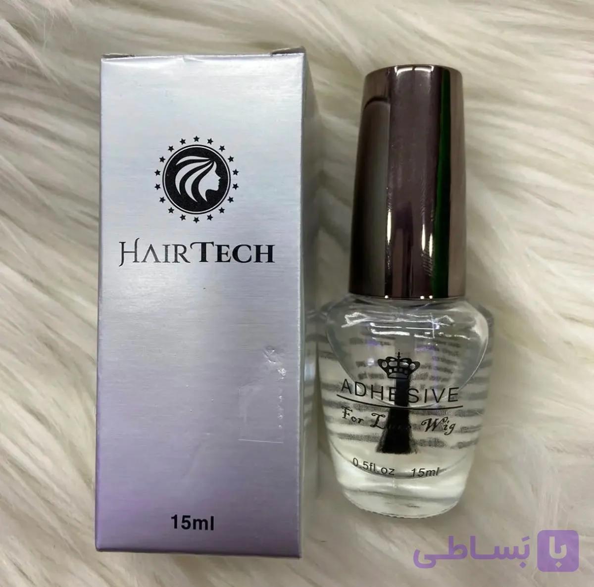 چسب پروتز مو مایع لاکی هیرتاچ آلمانی قوی بی رنگ گرید A ( نسخه اصلی بازار )
