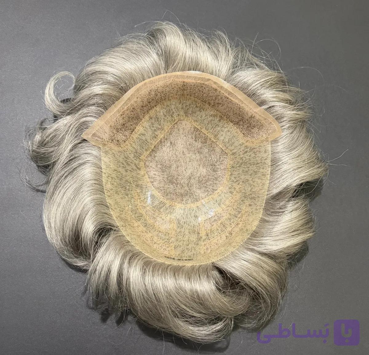 پروتز مو سینمایی جلوتور 8 تیکه بلیچ اورجینال 20x25 رنگ 80 درصد سفیدی