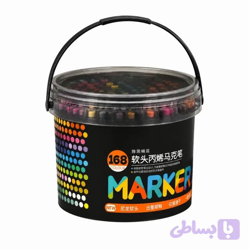 ماژیک چند منظوره براشینگ اکرلیک حرفه ای بسته 168 عددی — تصویر 1