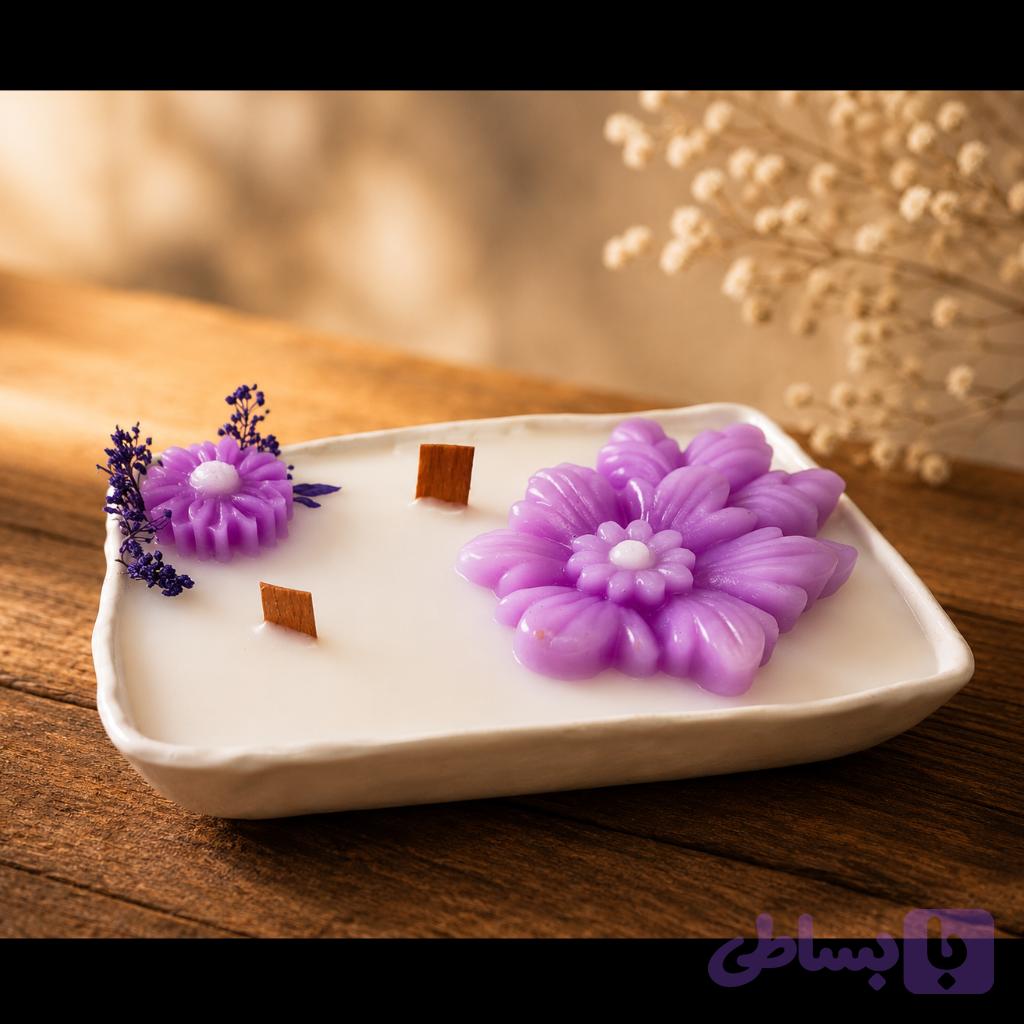 شمع کاسه ای تزئینی