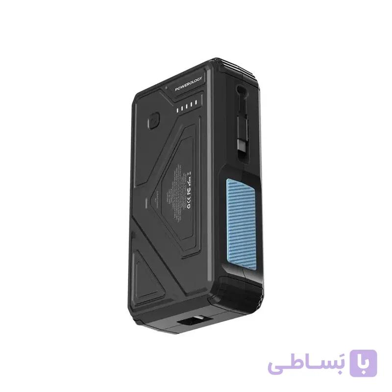 پاوربانک خورشیدی پاورولوژی مدل PPBCHA77 ظرفیت ۲۷۰۰۰ میلی‌آمپرساعت — تصویر 1