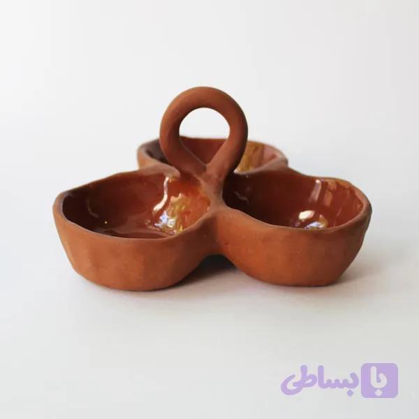 کاسه سه قلو حنایی شاین — تصویر 1