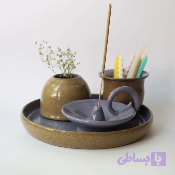 ست دکوری دستساز سرامیکی — تصویر 1