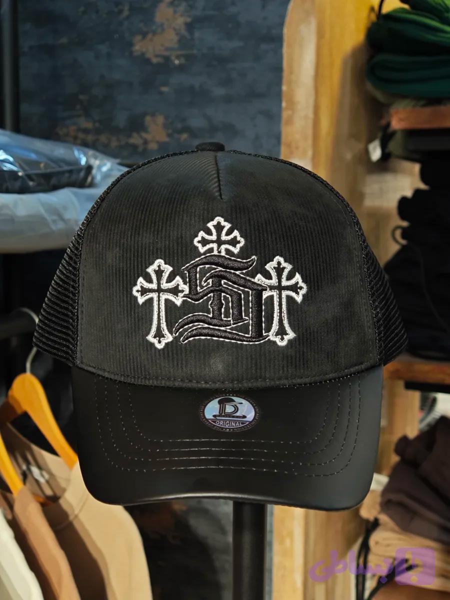 کلاه پشت توری فوم گلدوزی کروم هارتز chrome hearts