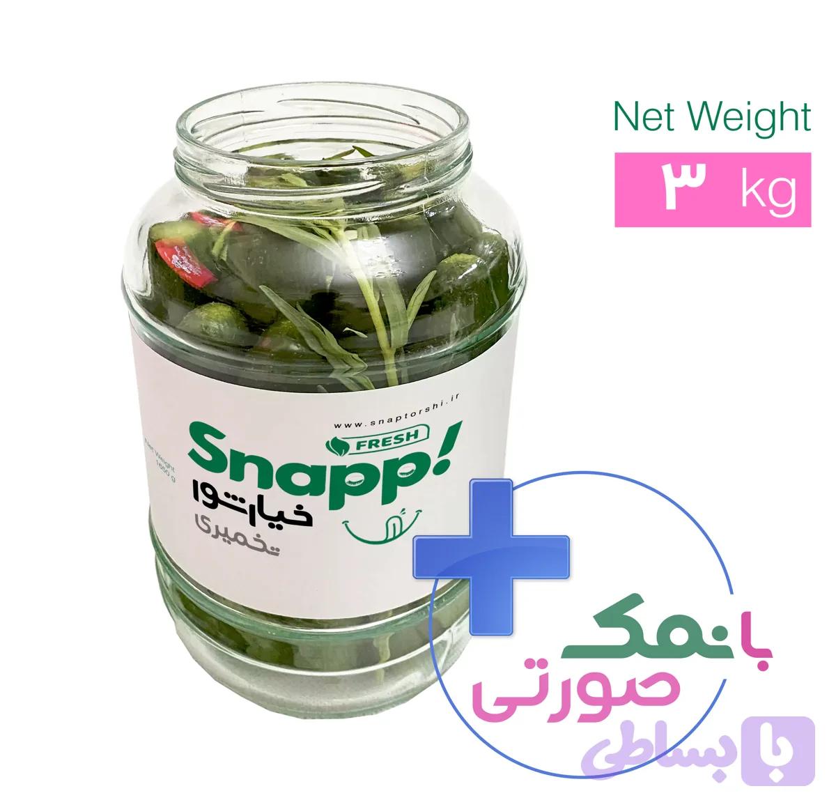خیارشور تخمیری (سه کیلو)