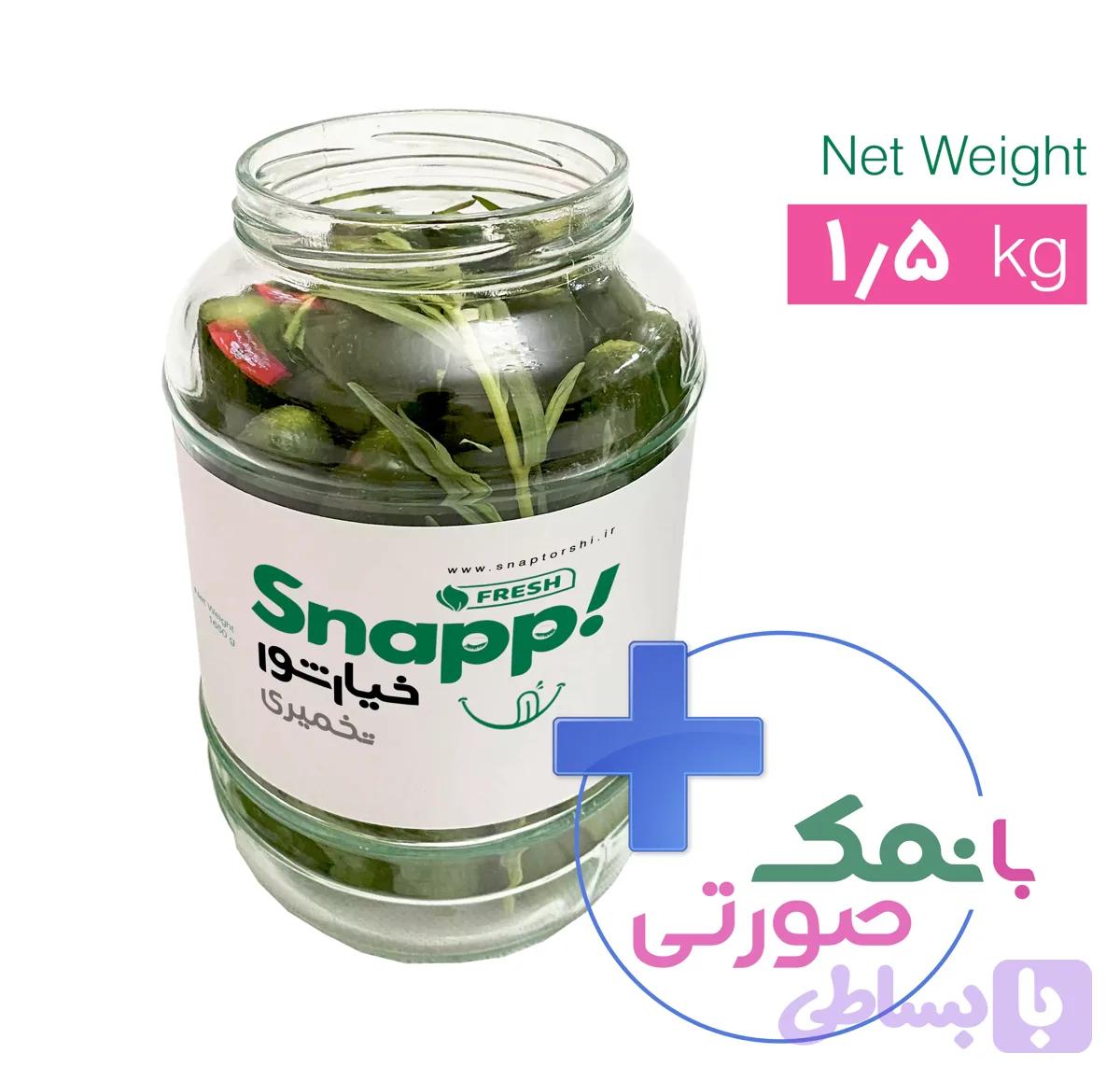 خیارشور تخمیری (یک و نیم کیلو)