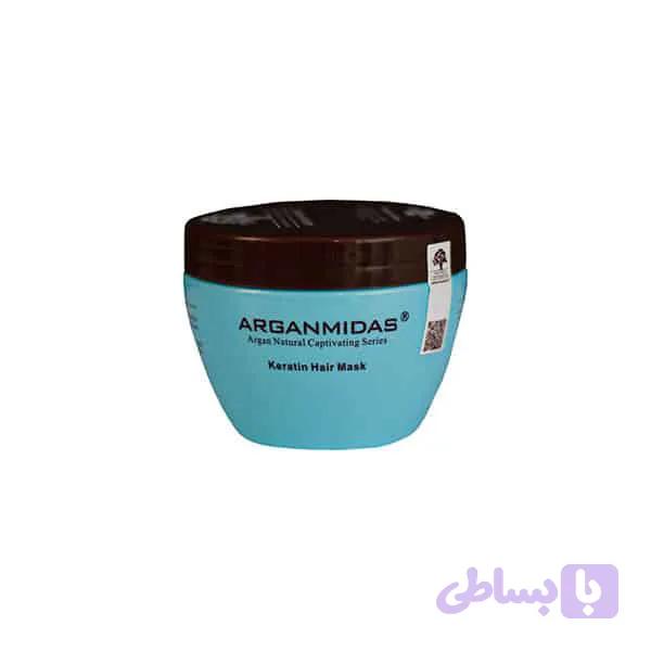ماسک مو کراتینه آرگان میداس حجم 300 میلی لیتر — تصویر 1
