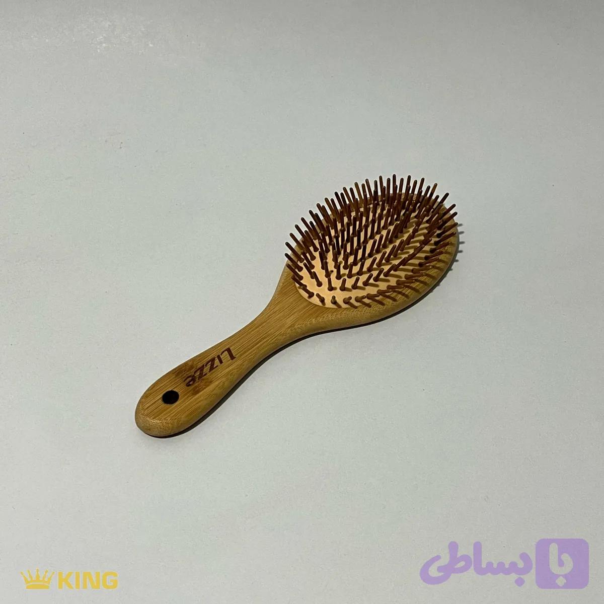 برس چوبی Lizze مدل بیضی سایز بزرگ