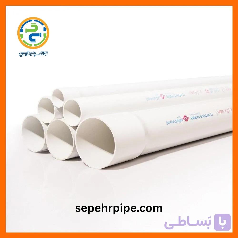 لوله پلیکا فاضلابی U-PVC سایز 160 گلین لعل