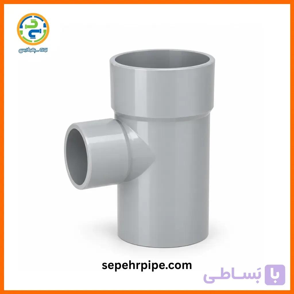 سه راهی تبدیل 90 درجه سایز 110*63 پلیمن — تصویر 1