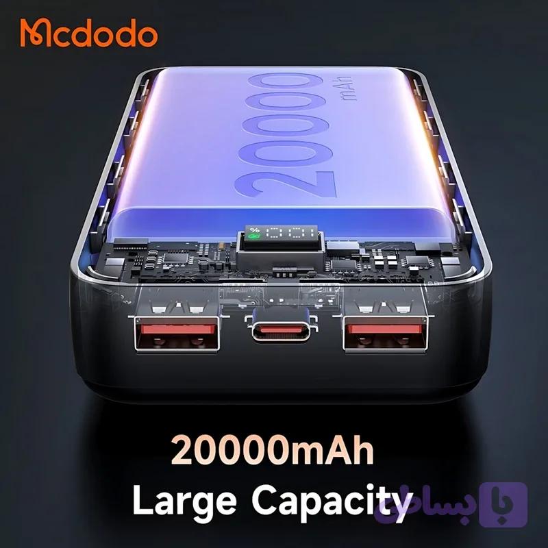 پاوربانک مک دودو مدل MC-4230 LED ظرفیت 20000 میلی آمپر new