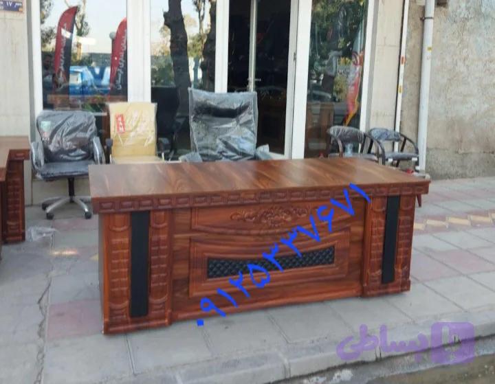 میز مدیریت اراد گل دار سایز ۲در ۸۰ با ال
