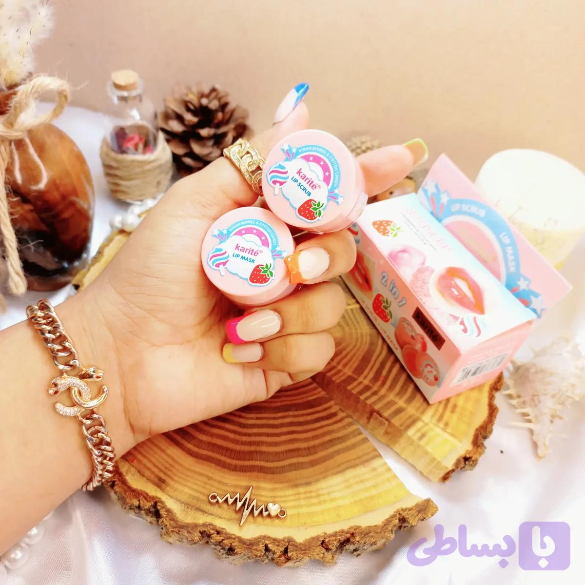 پک اسکراب و ماسک لب کاریته