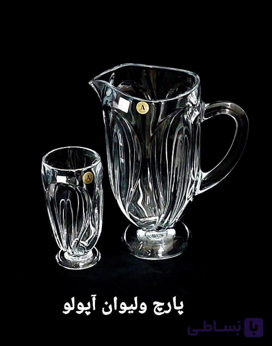 پارچ و لیوان کریستال مدل آپولو ساخت چین