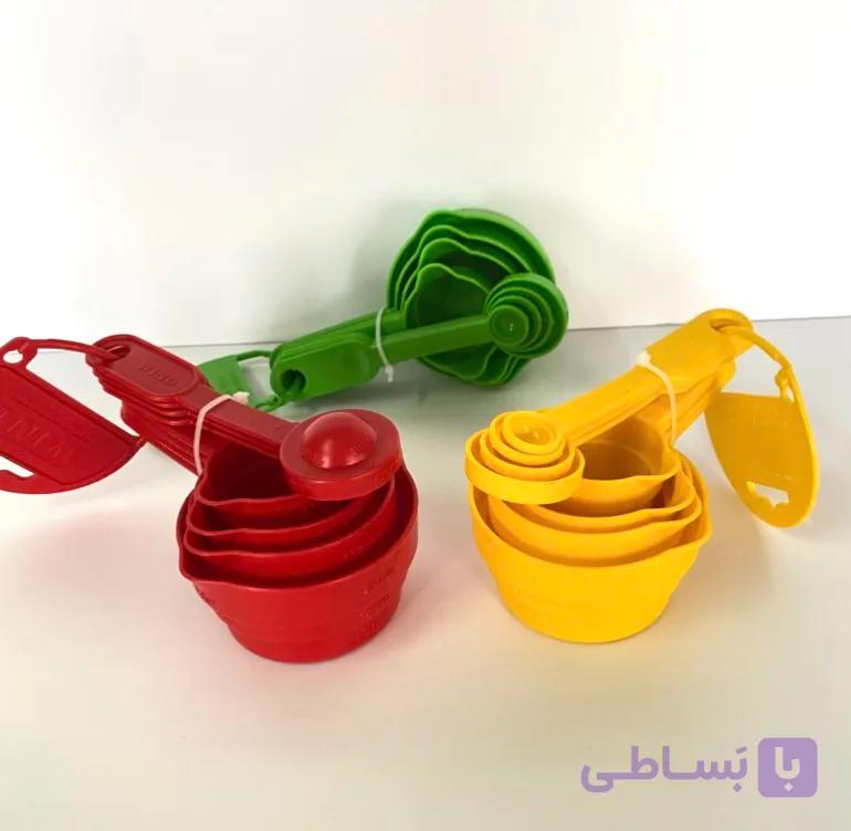 پیمانه و قاشق اندازه گیری لیوانی مدرج