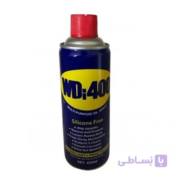 اسپری WD400 چندمنظوره روان کننده و زنگ بر حجم 440 میلی لیتر